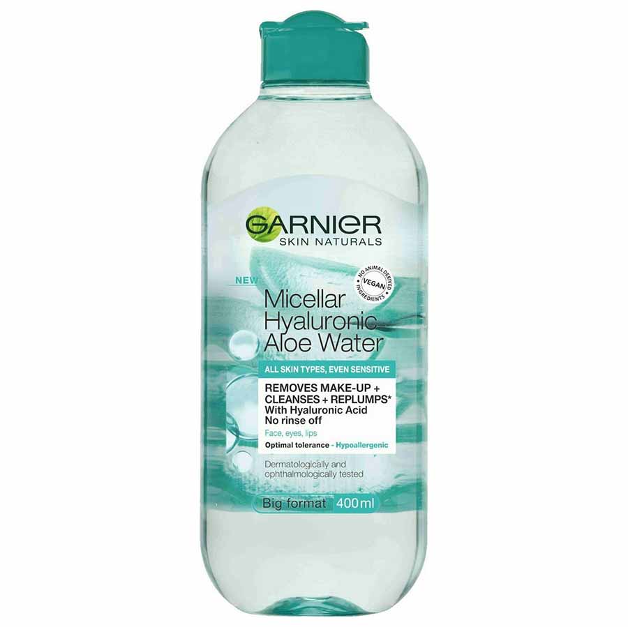 L'oreal Garnier Νερό Καθαρισμού Micellaire Hyaluronic Aloe Για Κάθε Τύπο Επιδερμίδας 400ml.