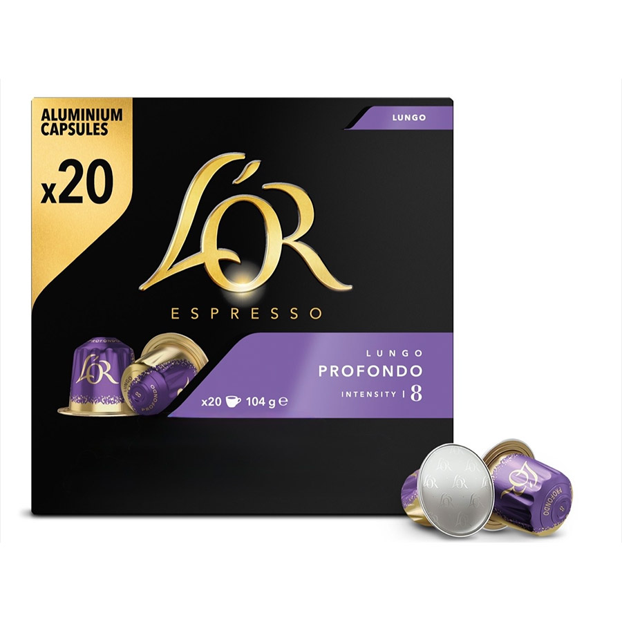 Lor Καφές Espresso Lungo Profondo Σε Κάψουλες 20τεμ. 104γρ.
