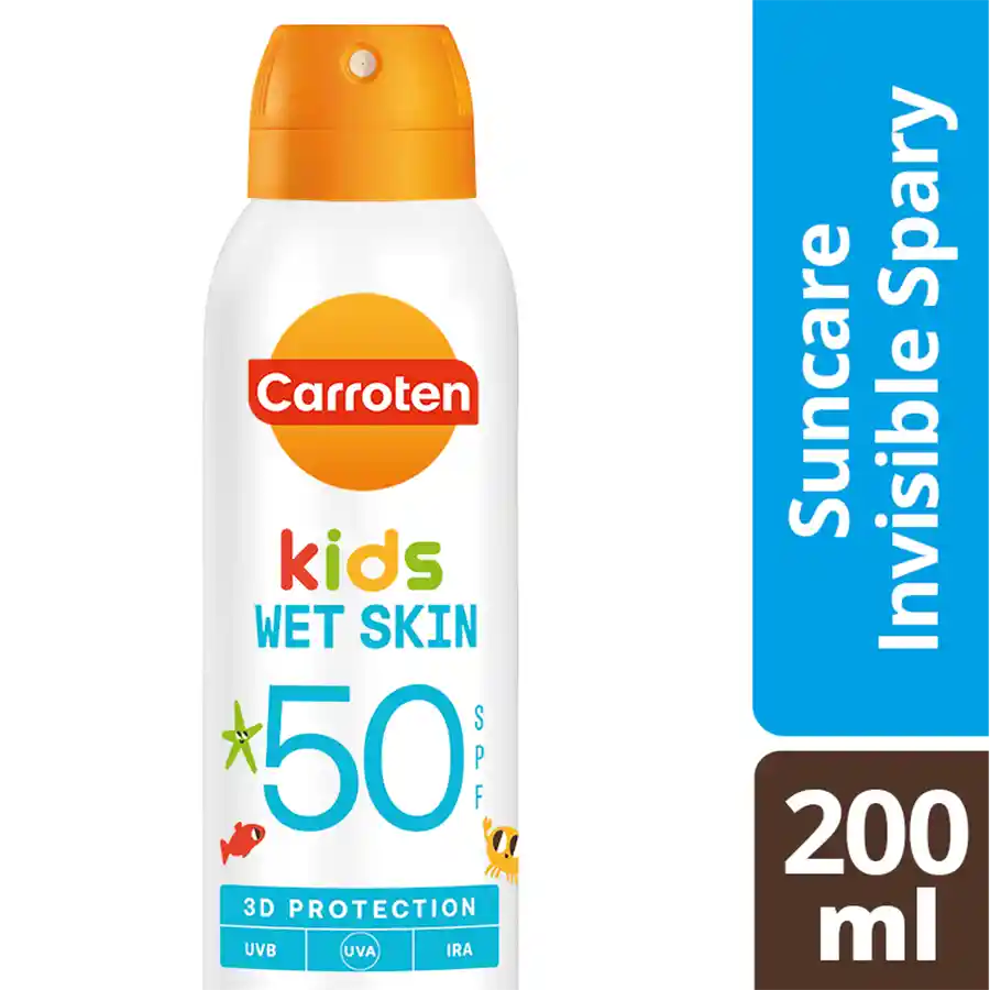 Carroten Kids Αντηλιακό Γαλάκτωμα Wet Skin Σπρέι SPF50 200ml.