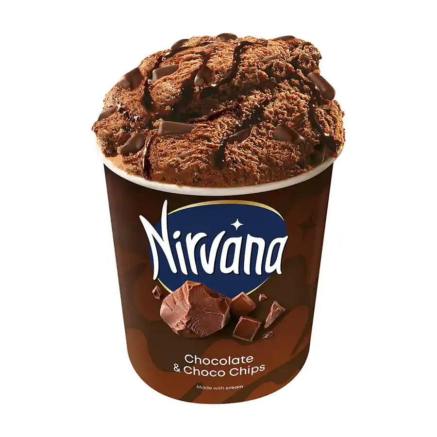 Nirvana Παγωτό Chocolate & Choco Chips 322γρ./420ml.