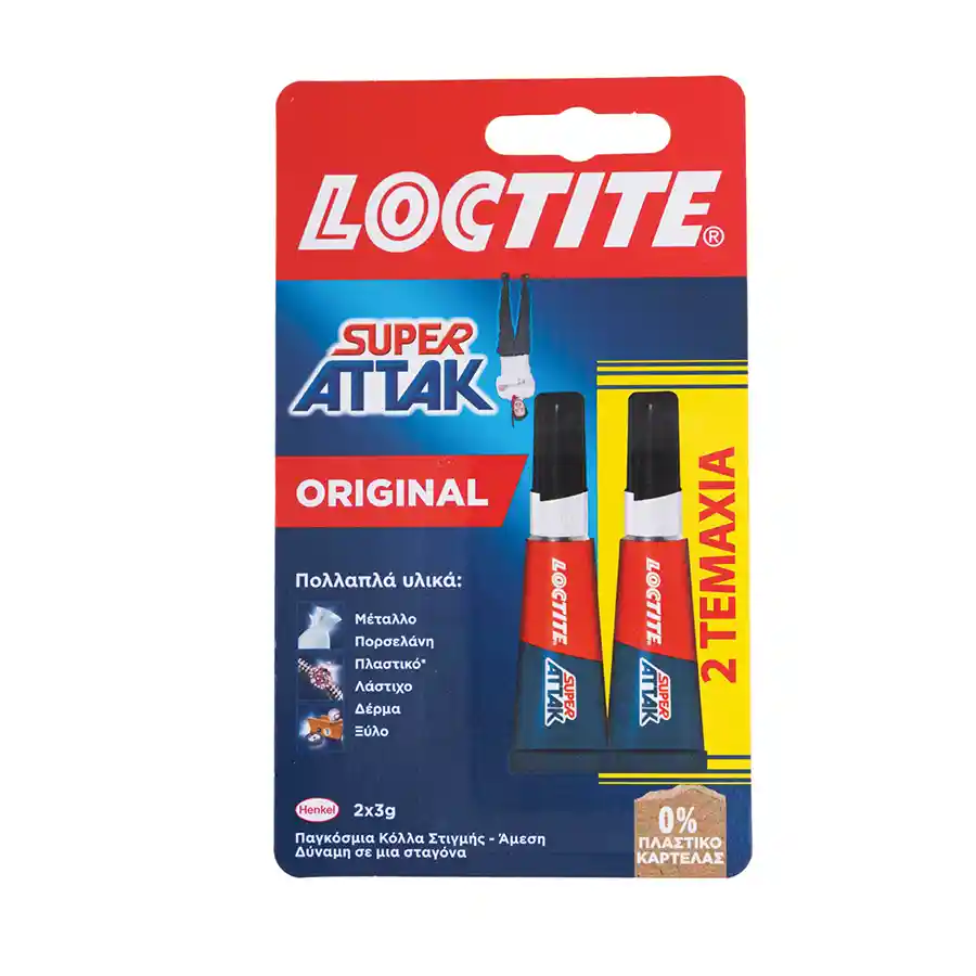Loctite Κόλλα Super Attak Original 3γρ. 2τεμ.