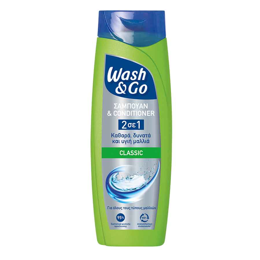 Wash & Go Σαμπουάν 2σε1 Classic 360ml.