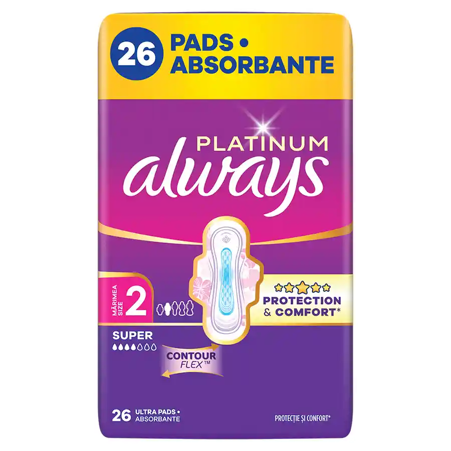 Always Ultra Platinum Σερβιέτες Long (Μέγεθος 2) 26τεμ.