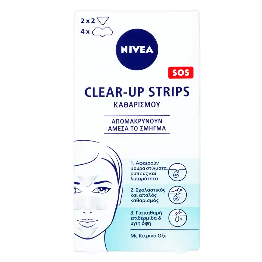 Nivea Visage Clear Up Strips 6τεμ.