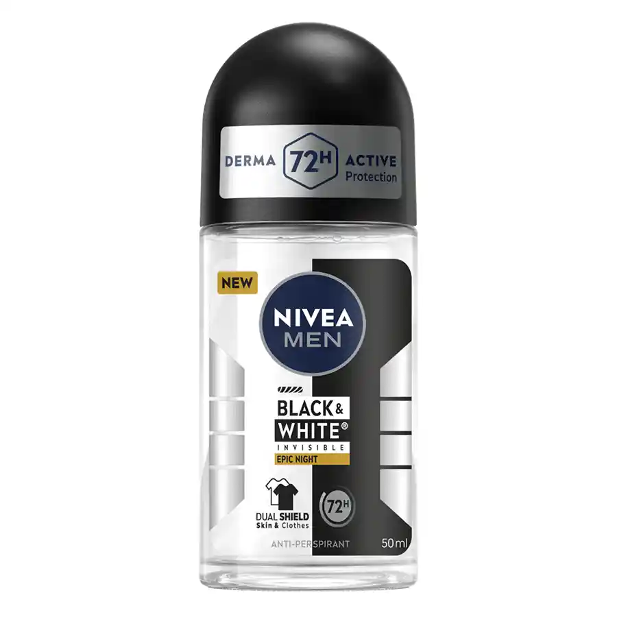 Nivea Men Black & White Epic Night Αποσμητικό Roll-On 50ml.