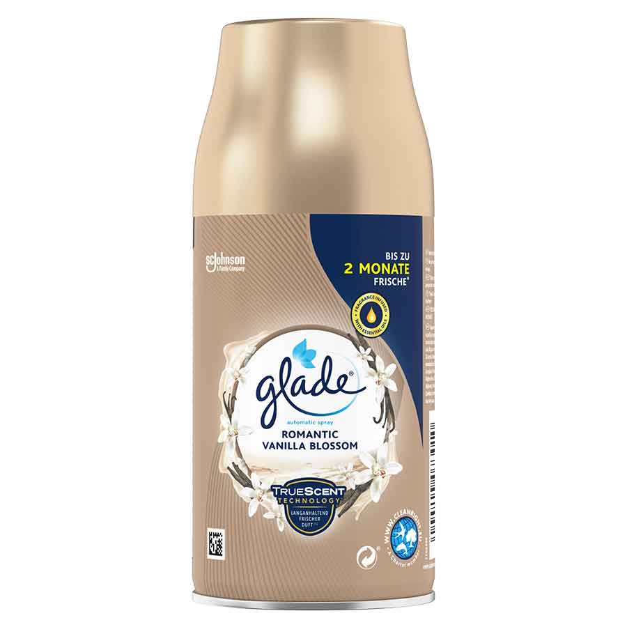 Glade Αρωματικό Χώρου Ανταλλακτικό Αυτόματης Συσκευής Ψεκασμού Romantic Vanilla Blossom 269ml.