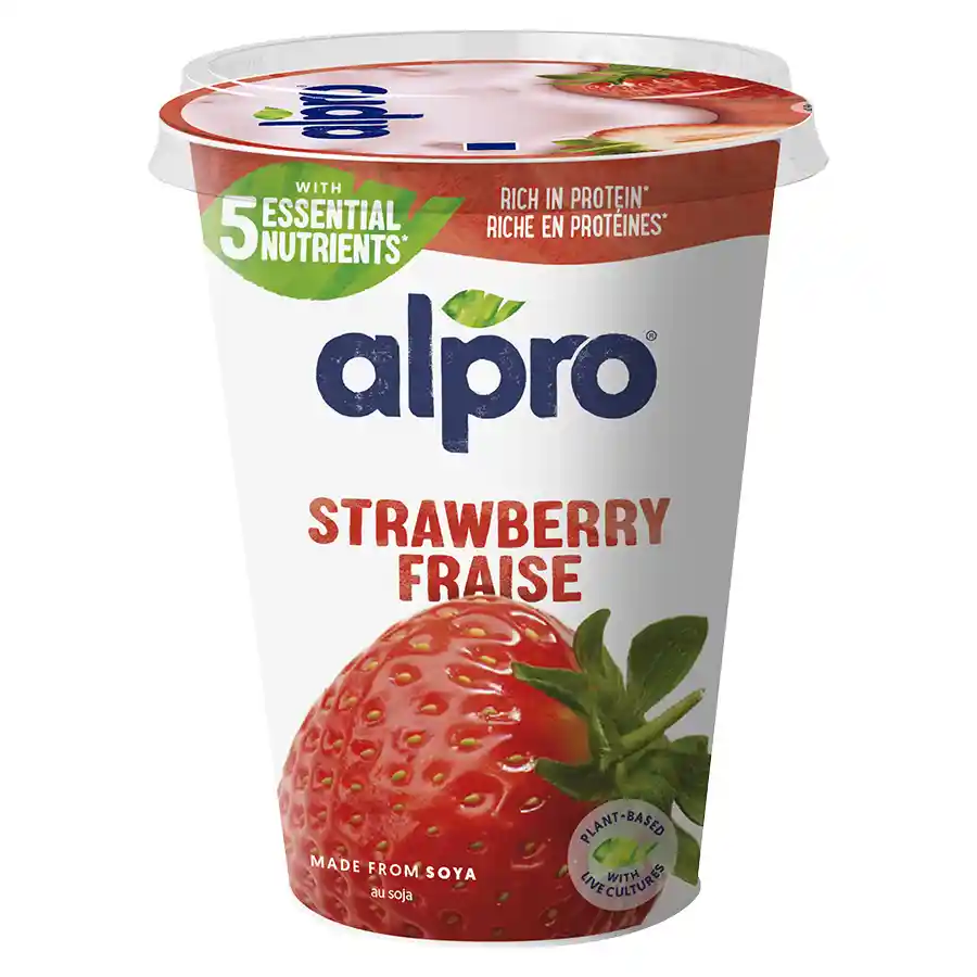 Alpro Φράουλα Επιδόρπιο Σόγιας Χωρίς Γλουτένη 500γρ.