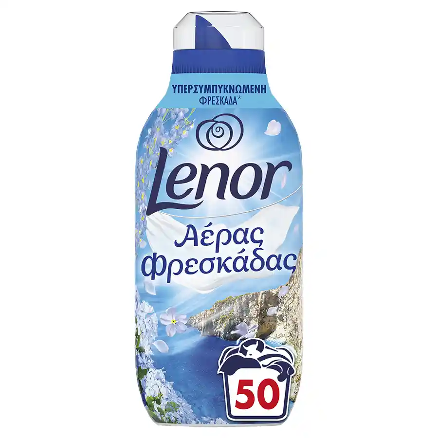 Lenor Fresh Air Συμπυκνωμένο Μαλακτικό Ρούχων Θαλλασινό Αεράκι 50mez. 700ml.