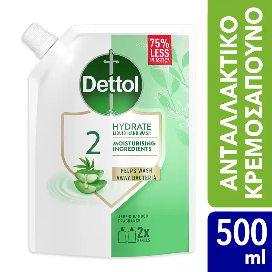 Dettol Κρεμοσάπουνο Aloe Vera Ανταλλακτικό 500ml.