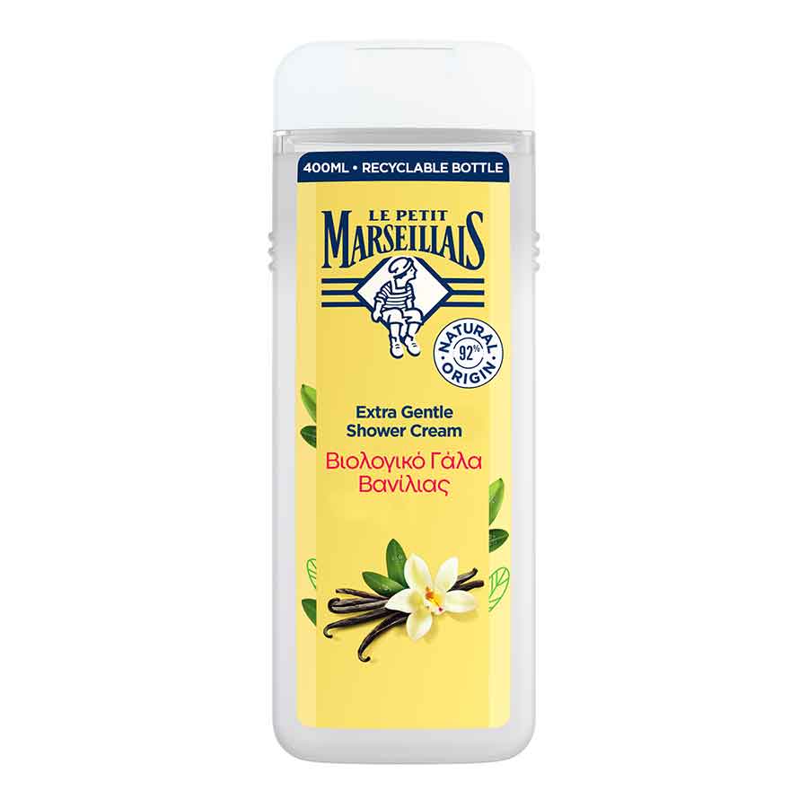 Le Petit Marseillais Αφρόλουτρο Βιολογικό Γάλα Βανίλιας 400ml.