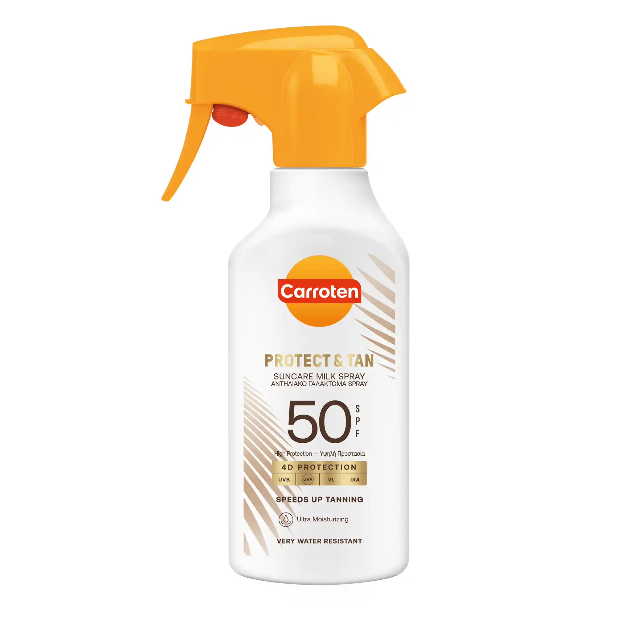 Carroten Αντηλιακό Γαλάκτωμα Tan & Protect Trigger Σπρέι SPF50 270ml.