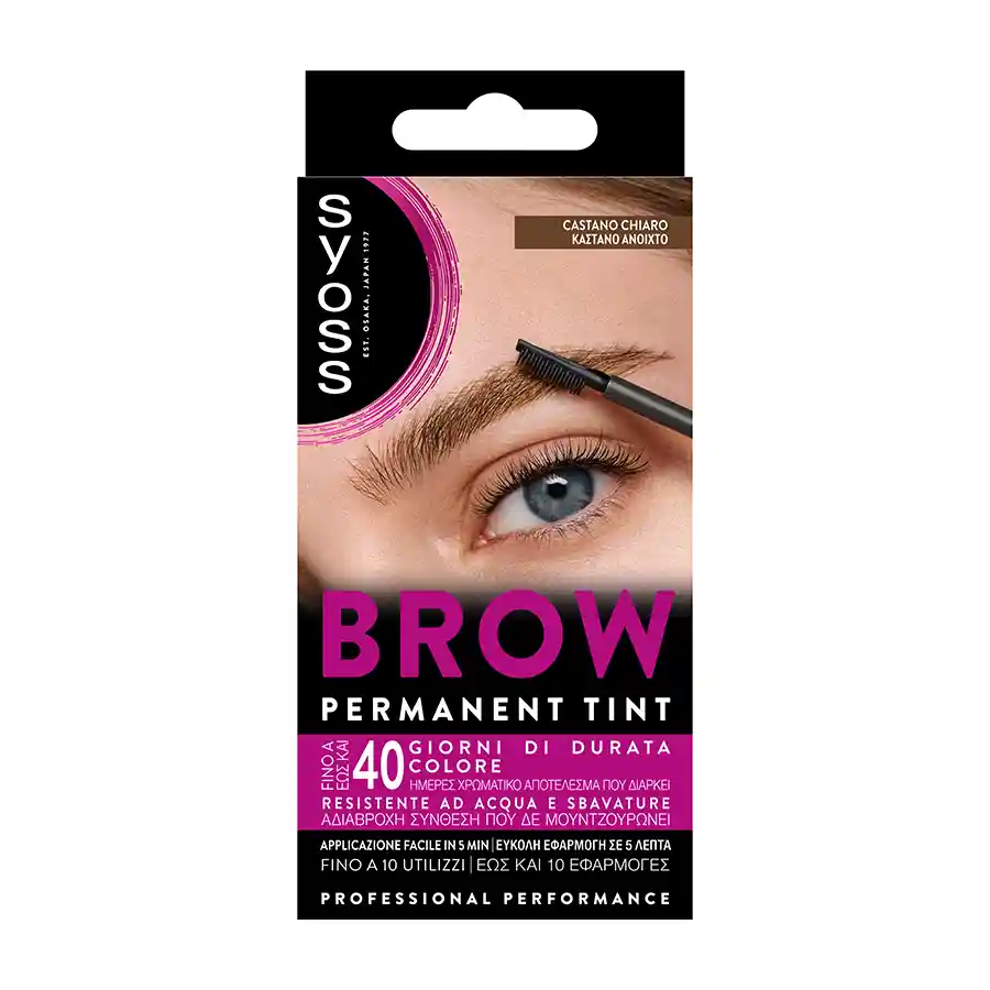 Syoss Brow Tint Βαφή Φρυδιών Καστανό Ανοιχτό