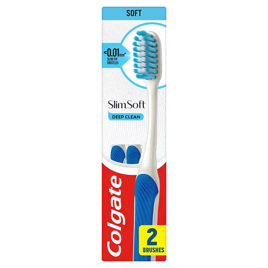 Colgate Οδοντόβουρτσα Slim Soft Ultra Compact Head 2τεμ.