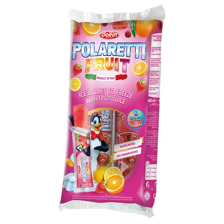 Polaretti Γρανίτες Φρούτων Ροζ 400ml. 10τεμ.