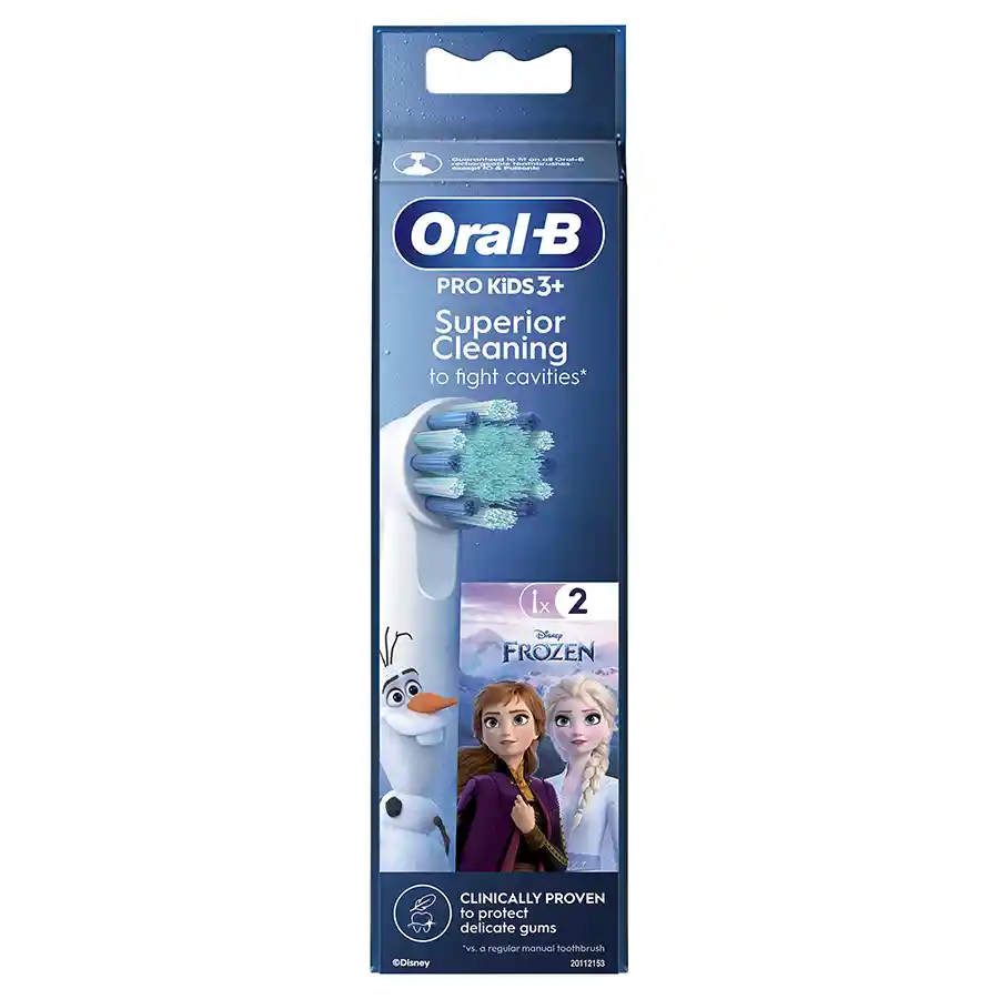 Oral B Kids Frozen Ανταλλακτικές Κεφαλές Ηλεκτρικής Οδοντόβουρτσας 2τεμ.