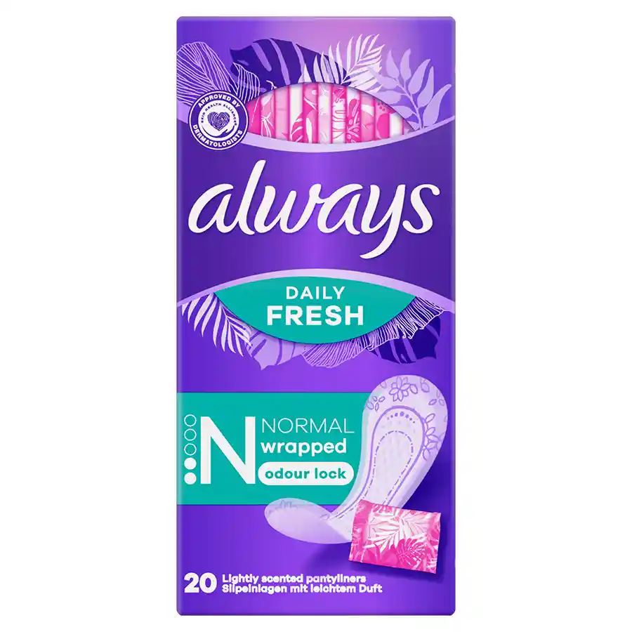 Always Dailies Σερβιετάκια Singles Normal 20τεμ.