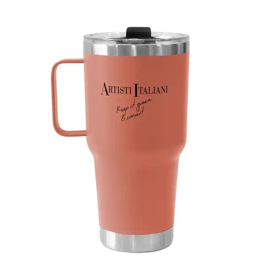 Artisti Italiani Estratta Ποτήρι Θερμός Με Καλαμάκι Κεραμιδί 890ml.