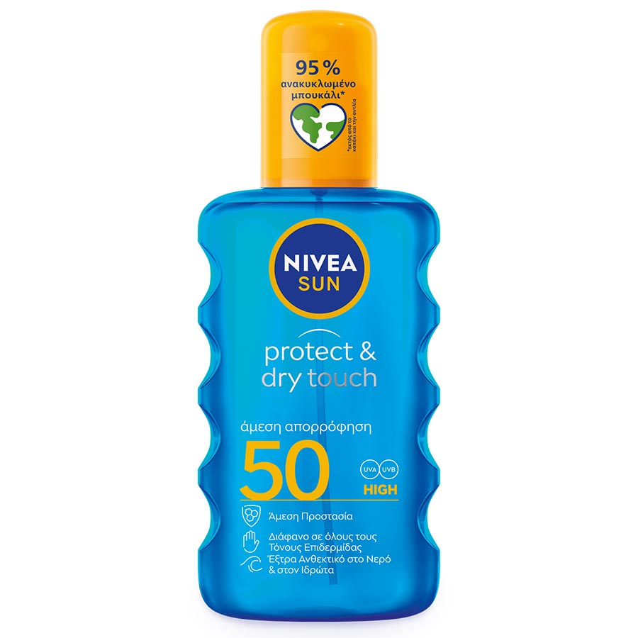 Nivea Sun Protect & Dry Touch Water Σπρέι SPF50 200ml.