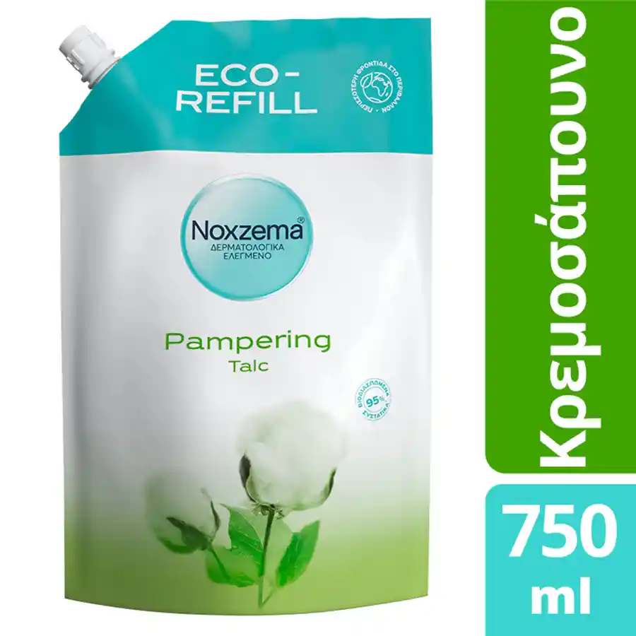 Noxzema Talc Κρεμοσάπουνο Ανταλλακτικό 750ml.