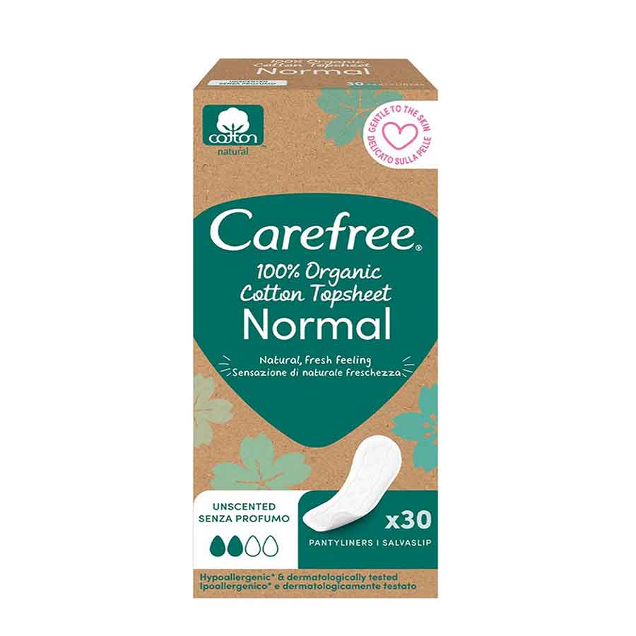 Carefree Organic Cotton Σερβιετάκια Normal 30τεμ.