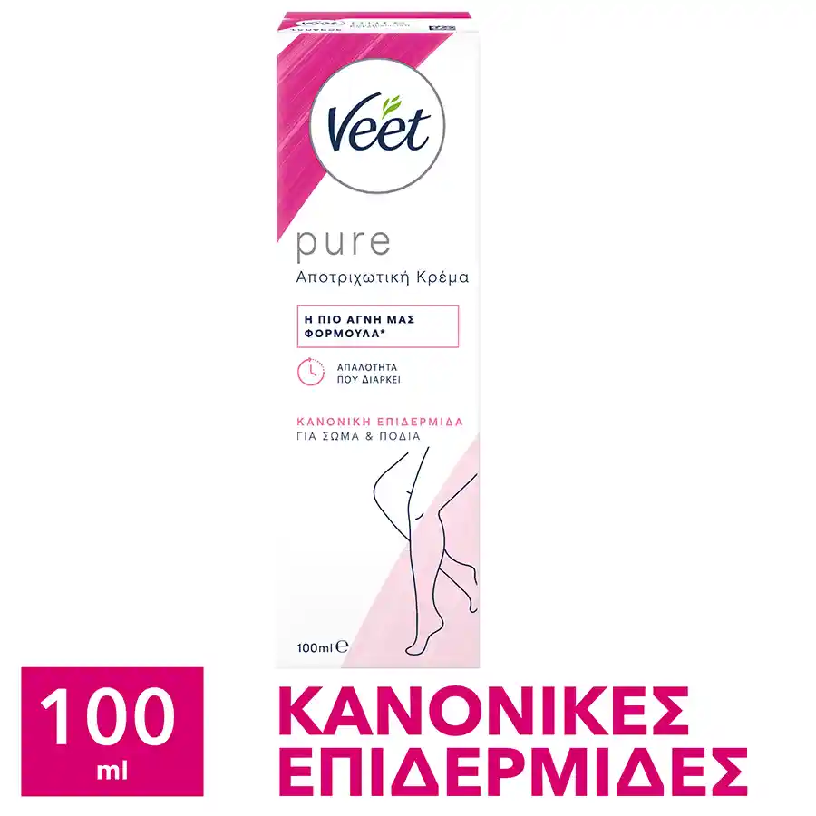 Veet Κρέμα Αποτρίχωσης Για Κανονικές Επιδερμίδες 100ml.