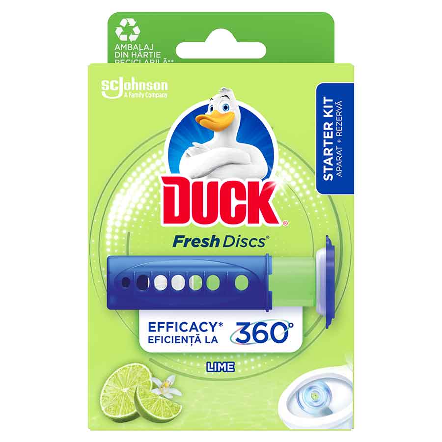 Duck Fresh Discs Gel Καθαρισμού Τουαλέτας Λάιμ 36ml.
