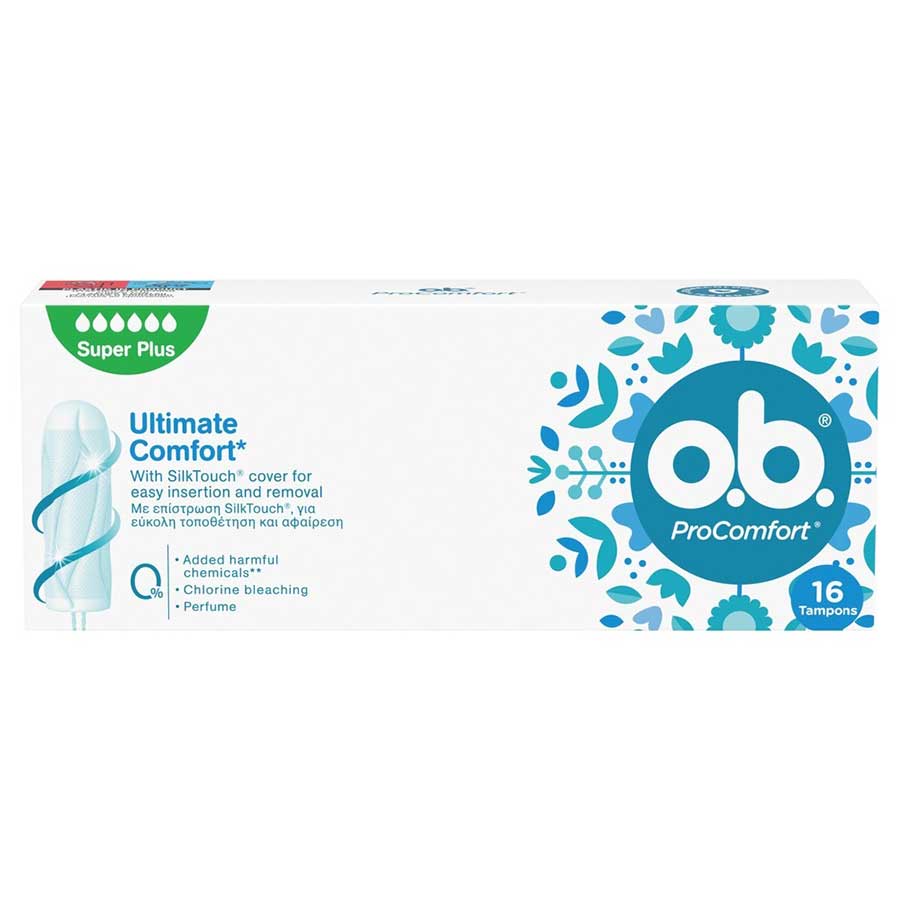 O.B. Pro Comfort Ταμπόν Super Plus 16τεμ.