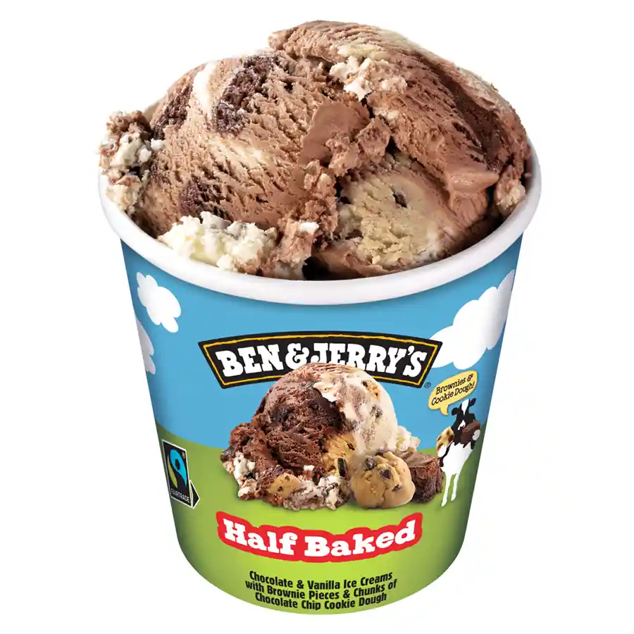 Ben & Jerrys Παγωτό Half Baked 406γρ. /465ml.