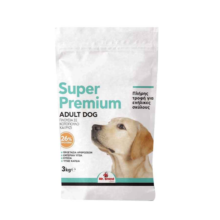 MrGrand Σκυλοτροφή Ξηρά Premium Adult 3kg.