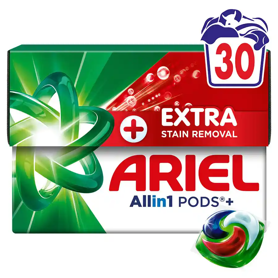 Ariel All In 1 Pods Extra Clean Απορρυπαντικό Πλυντηρίου Ρούχων 30τεμ.