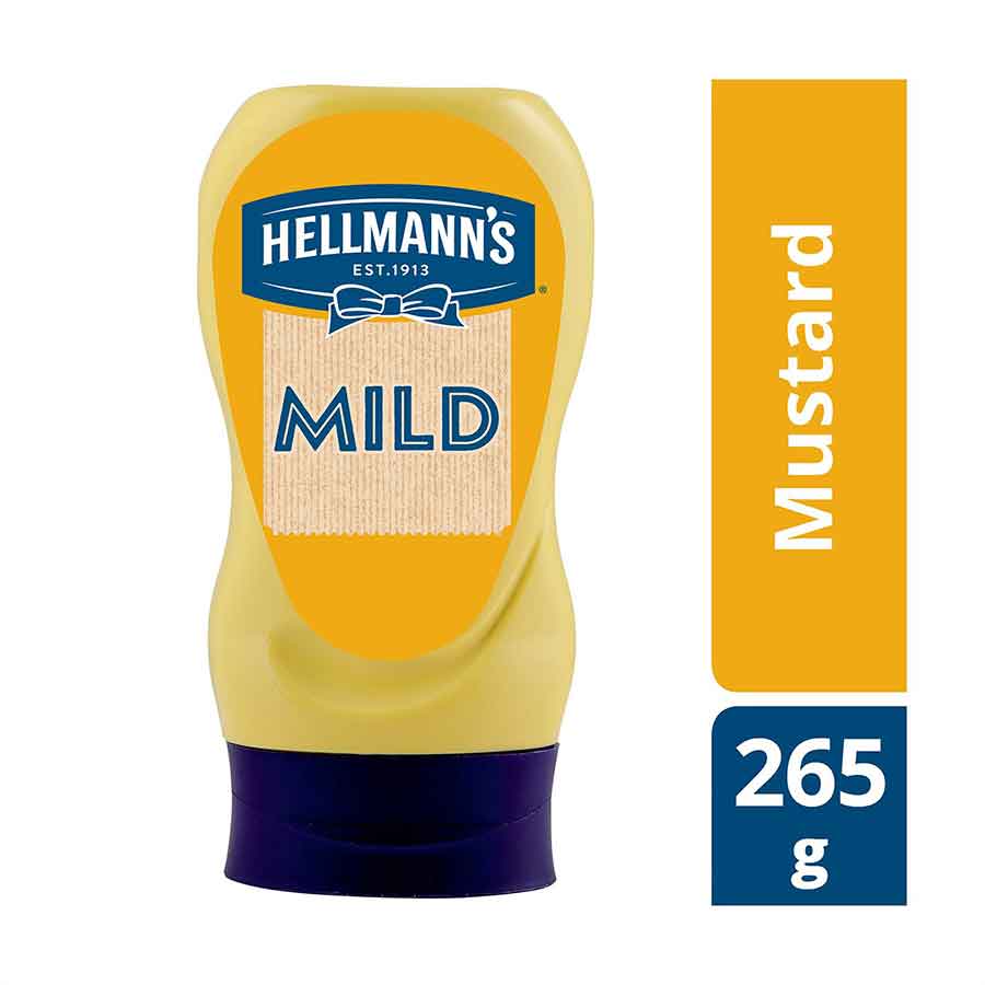 Hellmann's Μουστάρδα Απαλή Top Down 265γρ.