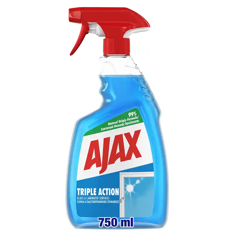 Ajax Τζαμιών Triple Action 750ml.