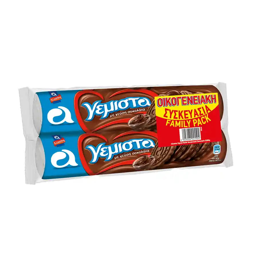 Αλλατίνη Γεμιστά Μπισκότα Με Κακάο 2x200γρ.