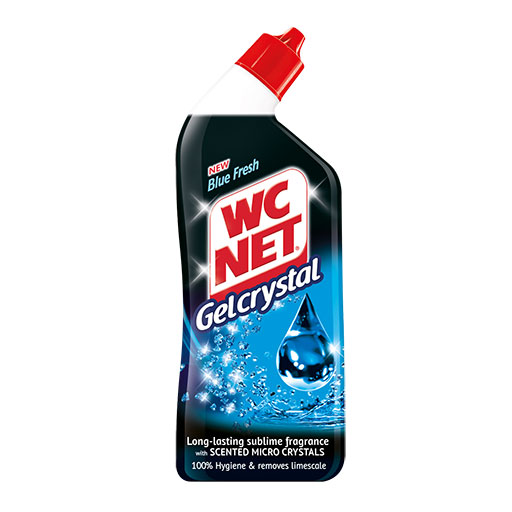 Wc Net Gel Crystal Καθαριστικό Λεκάνης Τουαλέτας Blue Fresh 750ml.