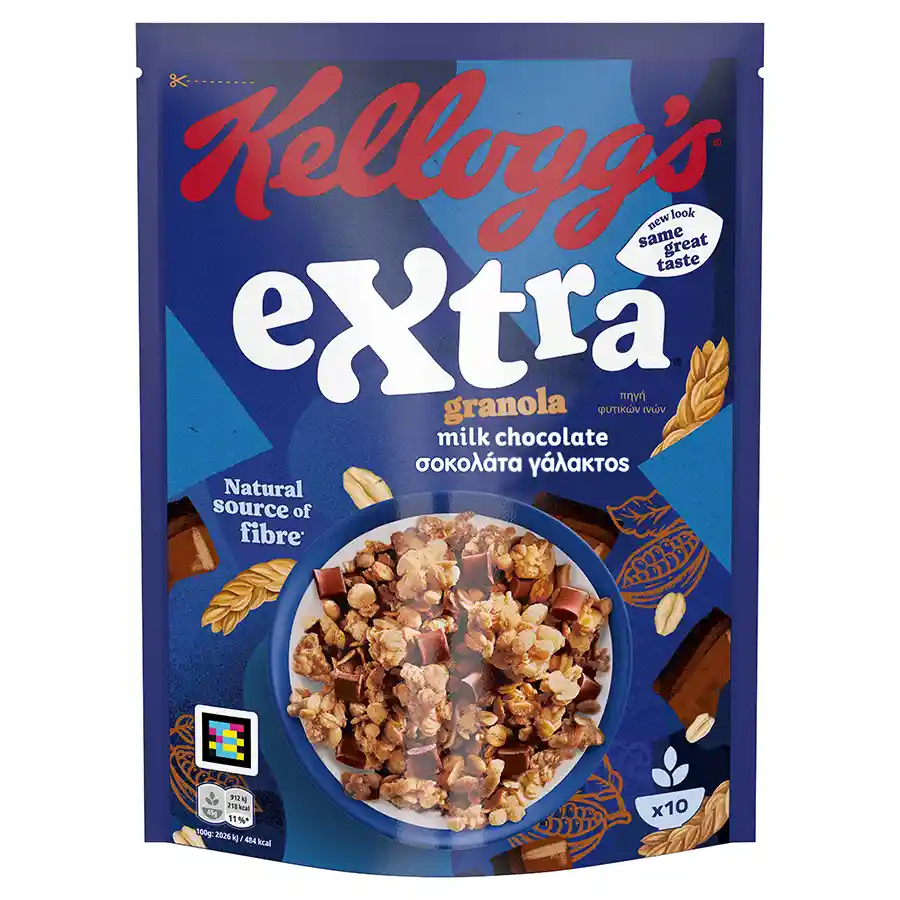 Kellog's Extra Δημητριακά Σοκολάτα Γάλακτος 450γρ.