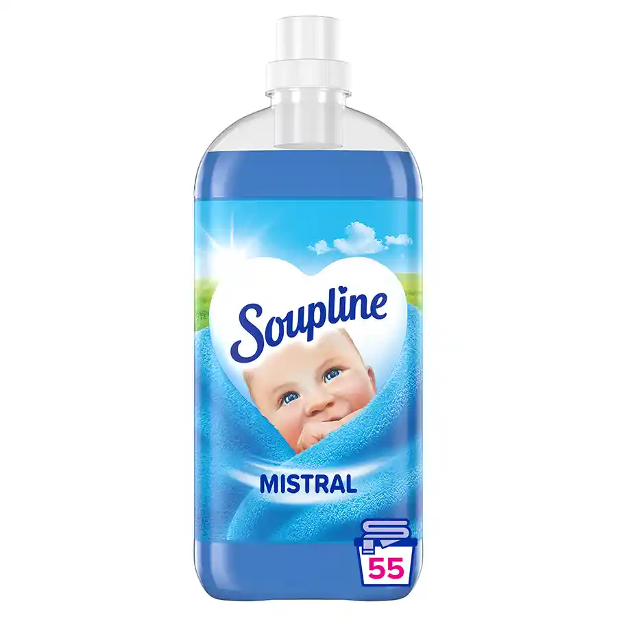 Soupline Συμπυκνωμένο Μαλακτικό Ρούχων Mistral 55mez. 1,115lt.