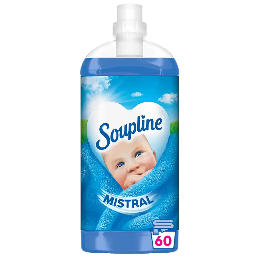 Soupline Συμπυκνωμένο Μαλακτικό Ρούχων Mistral 60mez. 1,26lt.