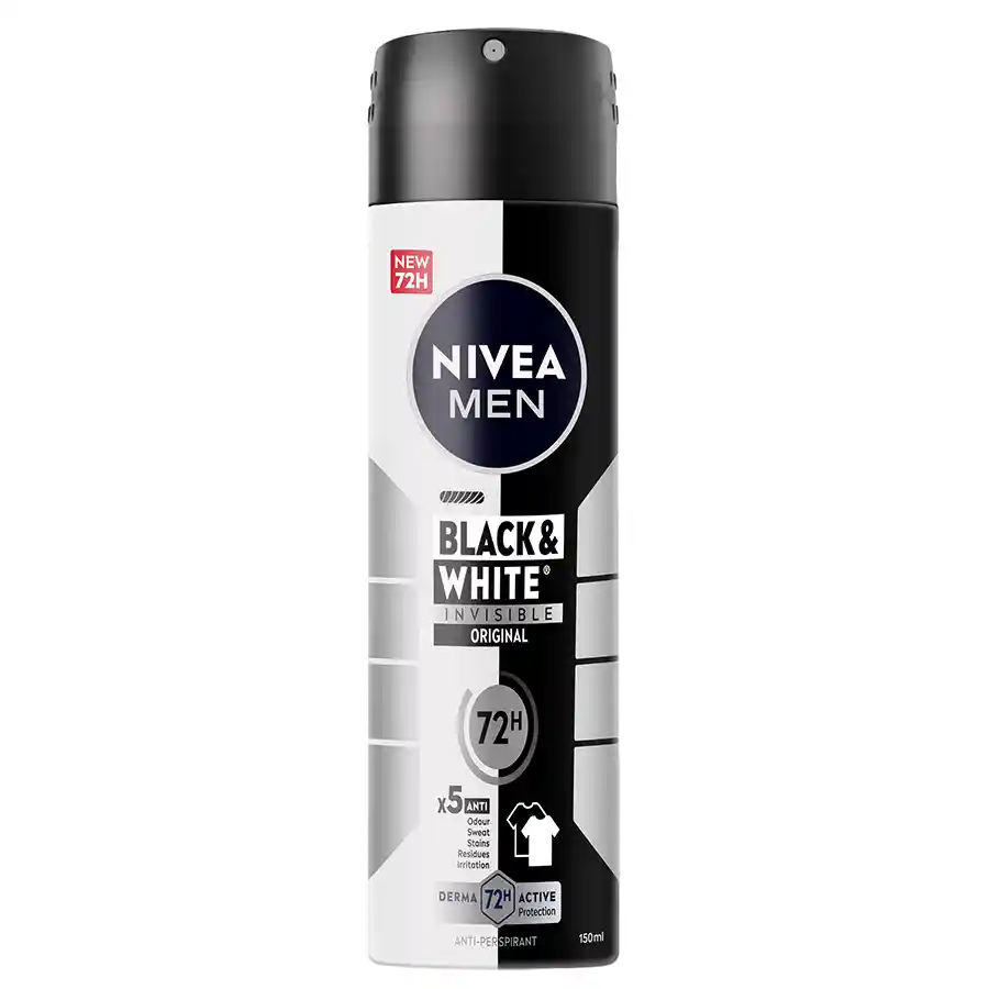 Nivea Men Black & White Power Invisible Αποσμητικό Σπρέι 150ml.