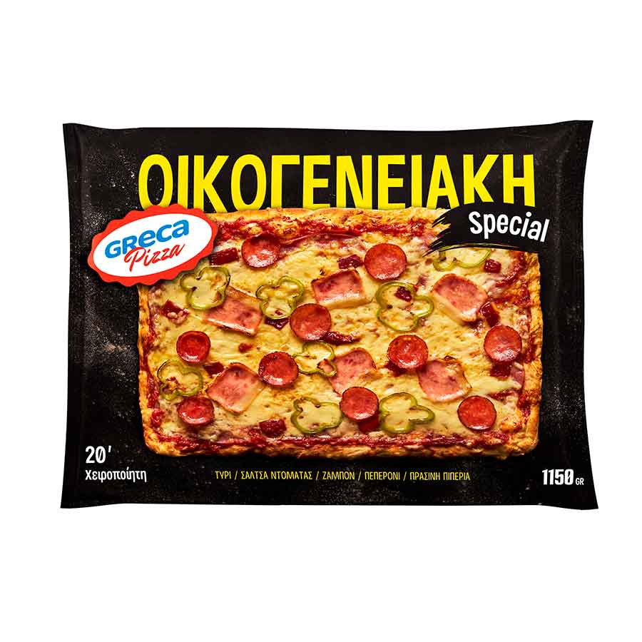 Greca Pizza Πίτσα Χειροποίητη Τετράγωνη 1150γρ.