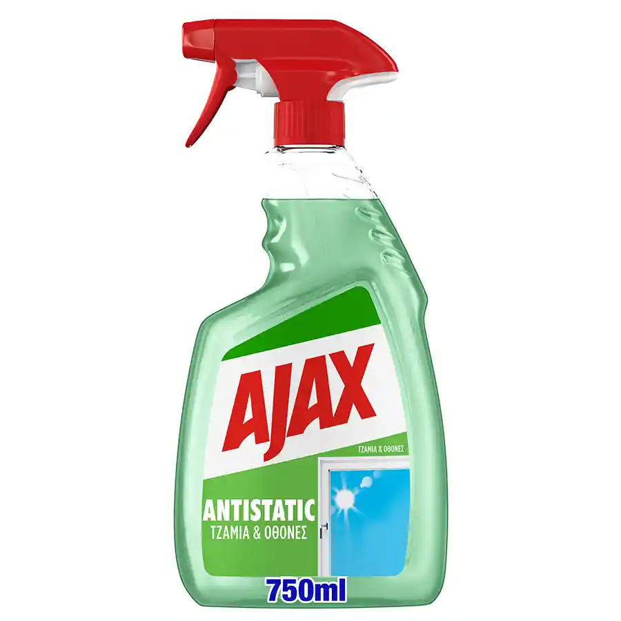 Ajax Antistatic Καθαριστικό Τζαμιών 750ml.