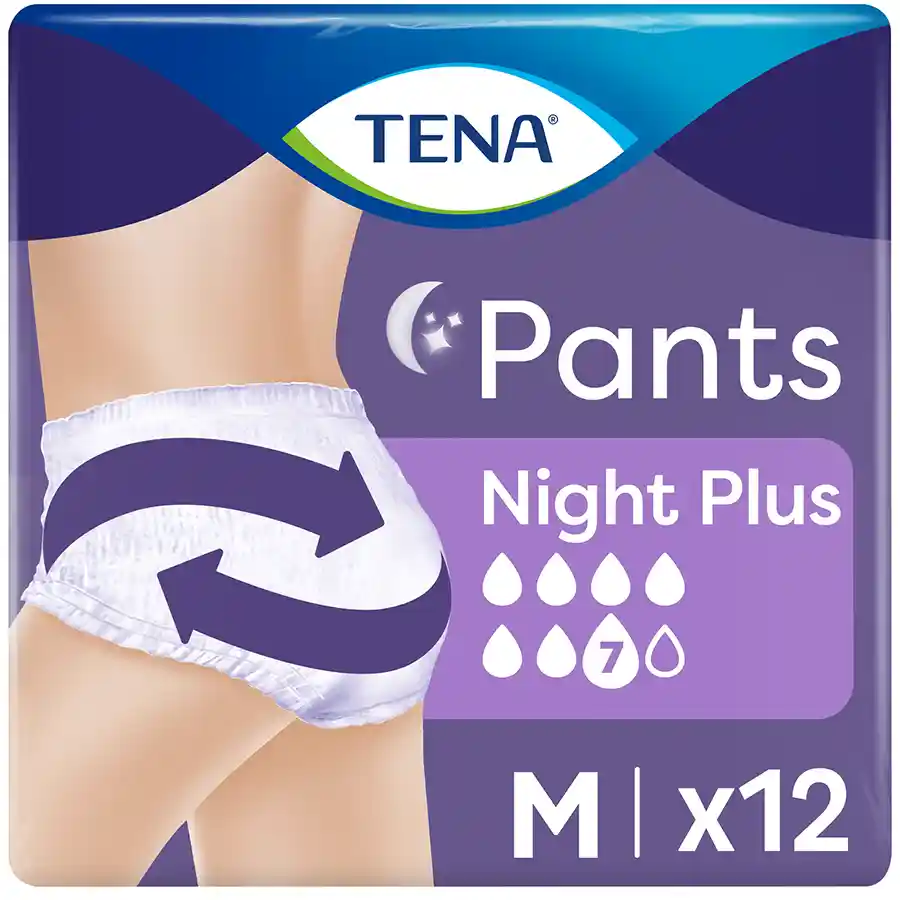 Tena Pants Εσώρουχα Ακράτειας Plus Night Medium 12τεμ.