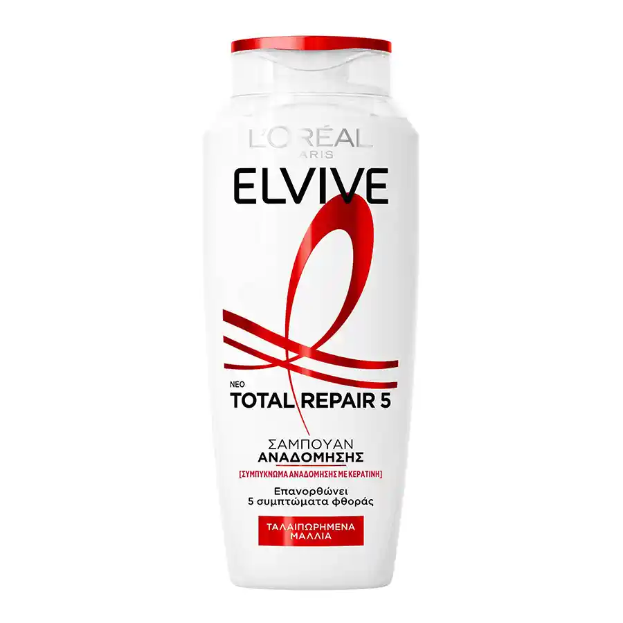 L'oreal Elvive Σαμπουάν Total Repair 5 Για Ταλαιπωρημένα Μαλλιά 400ml.