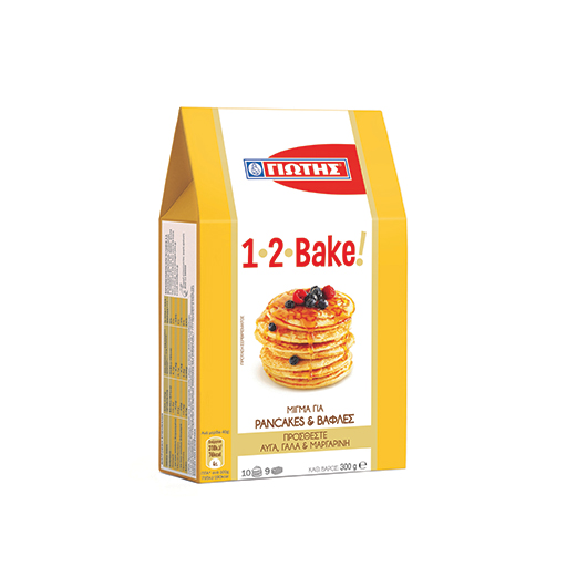 Γιώτης 1-2 Bake Μείγμα Για Pancake & Waffles 300γρ.