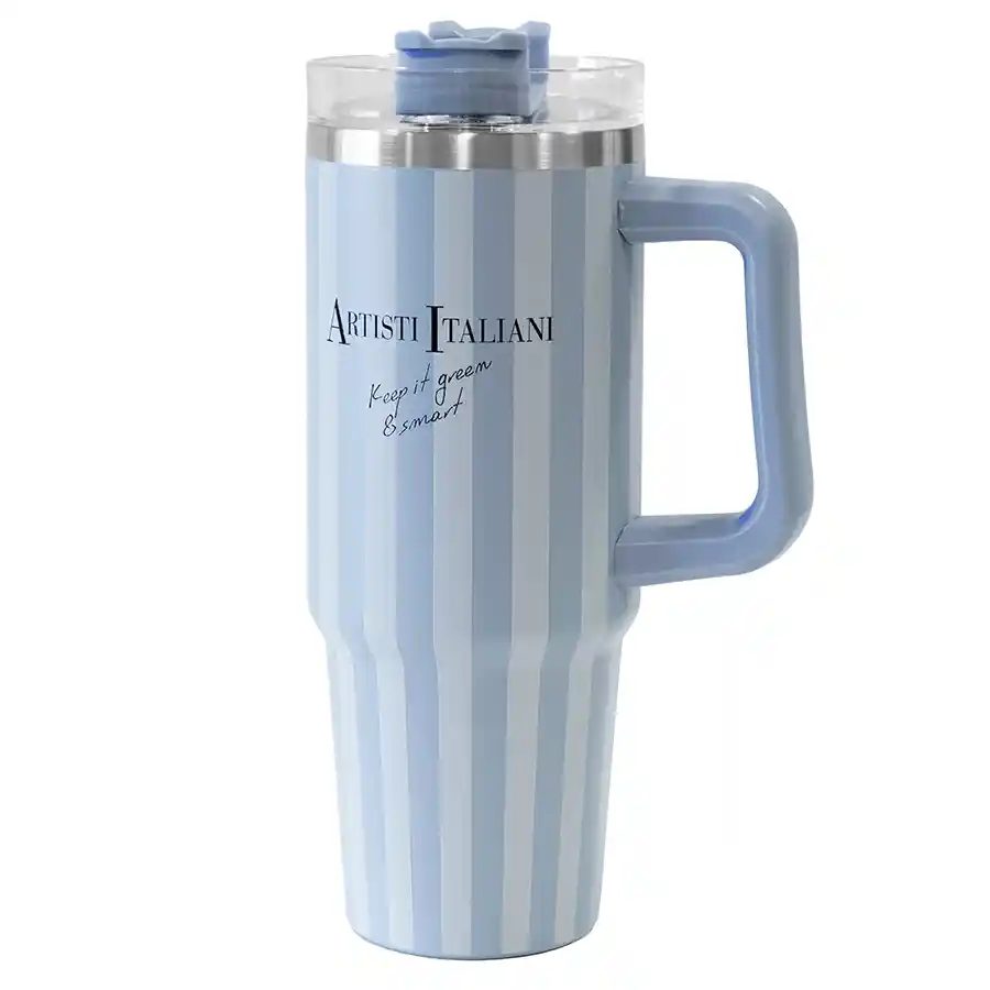 Artisti Italiani Estratta Ποτήρι Θερμός Ριγέ Μπλε 890ml.