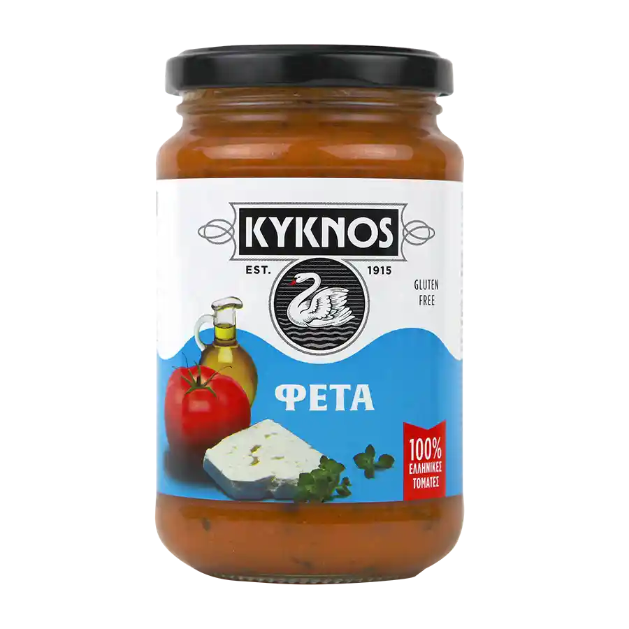 Κύκνος Έτοιμη Σάλτσα Τομάτας Με Φέτα & Ρίγανη Χωρίς Γλουτένη 350γρ.