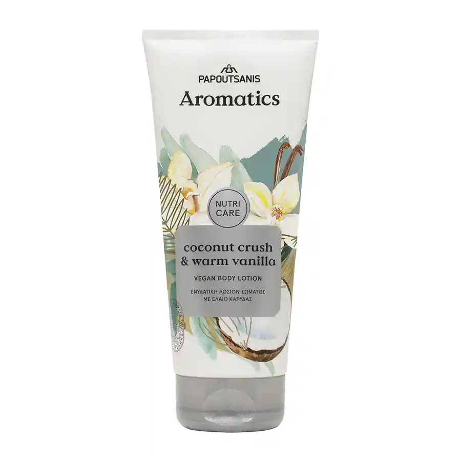 Papoutsanis Aromatics Λοσιόν Σώματος Coconut Crush & Warm Vanilla 200ml.