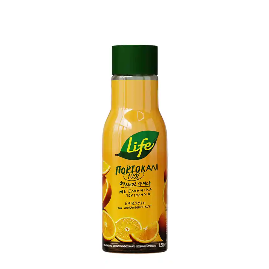 Δέλτα Life Φυσικός Χυμός Πορτοκάλι 1,5lt.