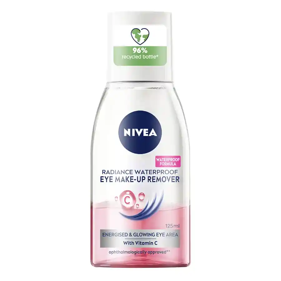 Nivea Radiance Waterproof Υγρό Ντεμακιγιάζ Ματιών 2 Φάσεων 125ml.