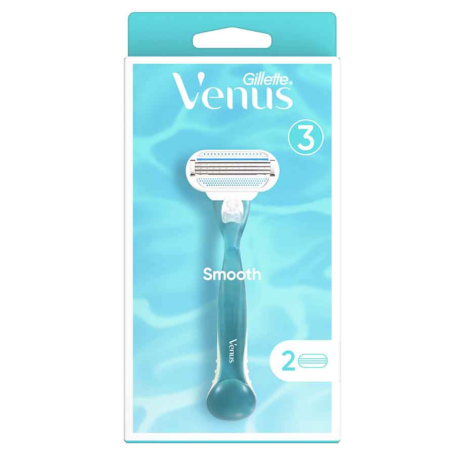 Gillette Venus Smooth Ξυραφάκι Μιας Χρήσης +Ανταλλακτικές Κεφαλές 2τεμ.