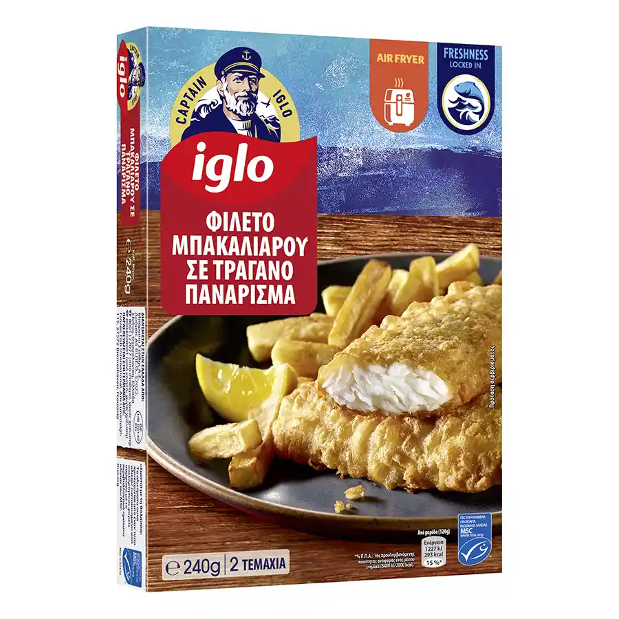 Iglo Φιλέτο Μπακαλιάρου Πανέ 240γρ.